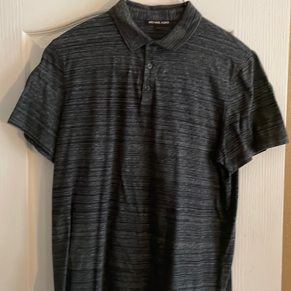 MICHAEL KORS POLO SHIRT ( BLACK/GREY)